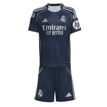 Billige Fotballdrakt Real Madrid Replika Bortedraktsett Barn 2025-26 Kortermet (med bukser)